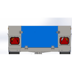 Fermeture aile de mouche gauche