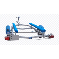 CBS trailer de barco con un solo eje GVW 750 kg y 560 kg de CU, ideal