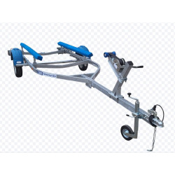 CBS trailer de barco con un solo eje GVW 750 kg y 560 kg de CU, ideal